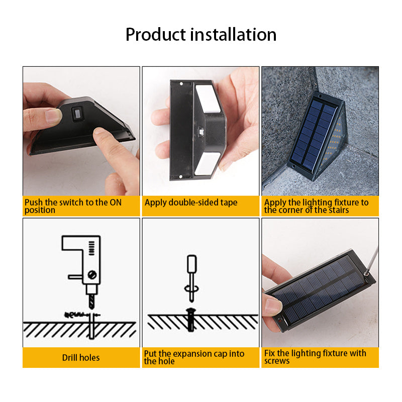 Modern Simplicity Solar Waterproof ABS PS Triangle LED Landscape Lighting Outdoor Light For Outdoor Patio | Kalsten