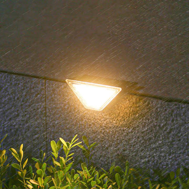 Modern Simplicity Solar Waterproof ABS PS Triangle LED Landscape Lighting Outdoor Light For Outdoor Patio | Kalsten