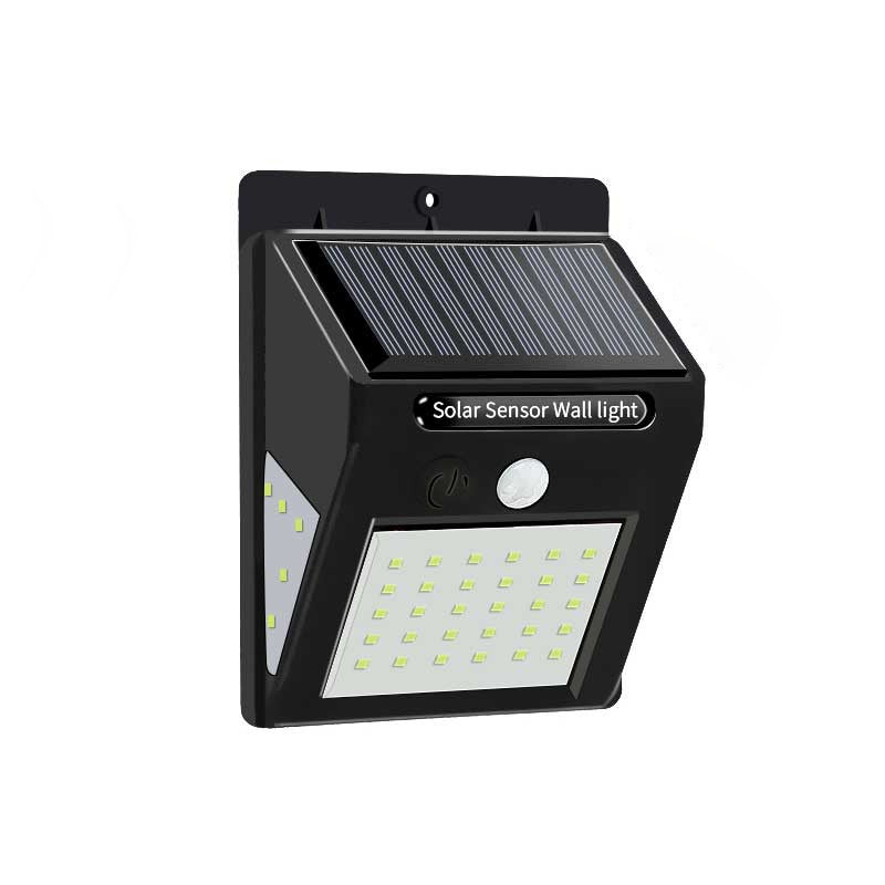Modern Simplicity Solar Waterproof Motion Sensor ABS Rectangular LED Wall Sconce Lamp For Outdoor Patio | Kalsten