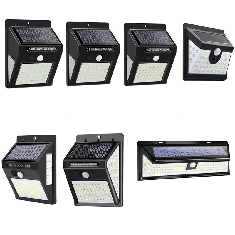Modern Simplicity Solar Waterproof Motion Sensor ABS Rectangular LED Wall Sconce Lamp For Outdoor Patio | Kalsten