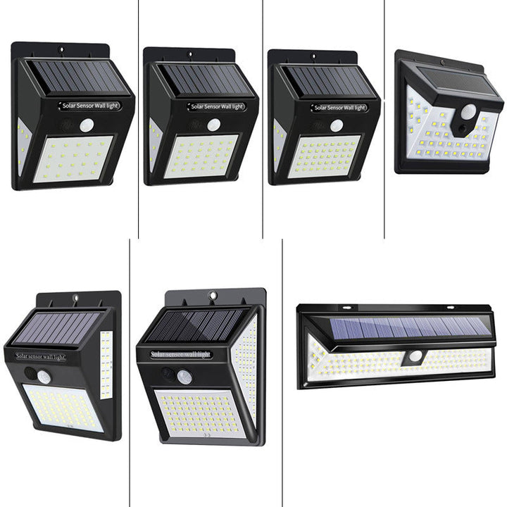 Modern Simplicity Solar Waterproof Motion Sensor ABS Rectangular LED Wall Sconce Lamp For Outdoor Patio | Kalsten