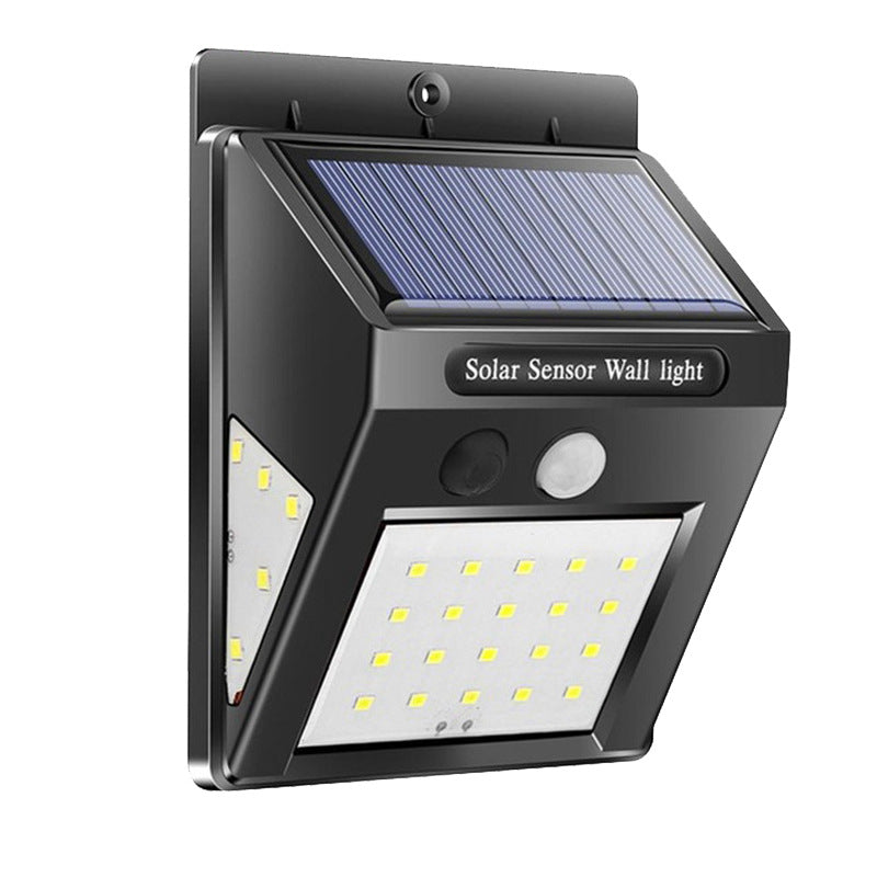 Modern Simplicity Solar Waterproof Motion Sensor ABS Rectangular LED Wall Sconce Lamp For Outdoor Patio | Kalsten