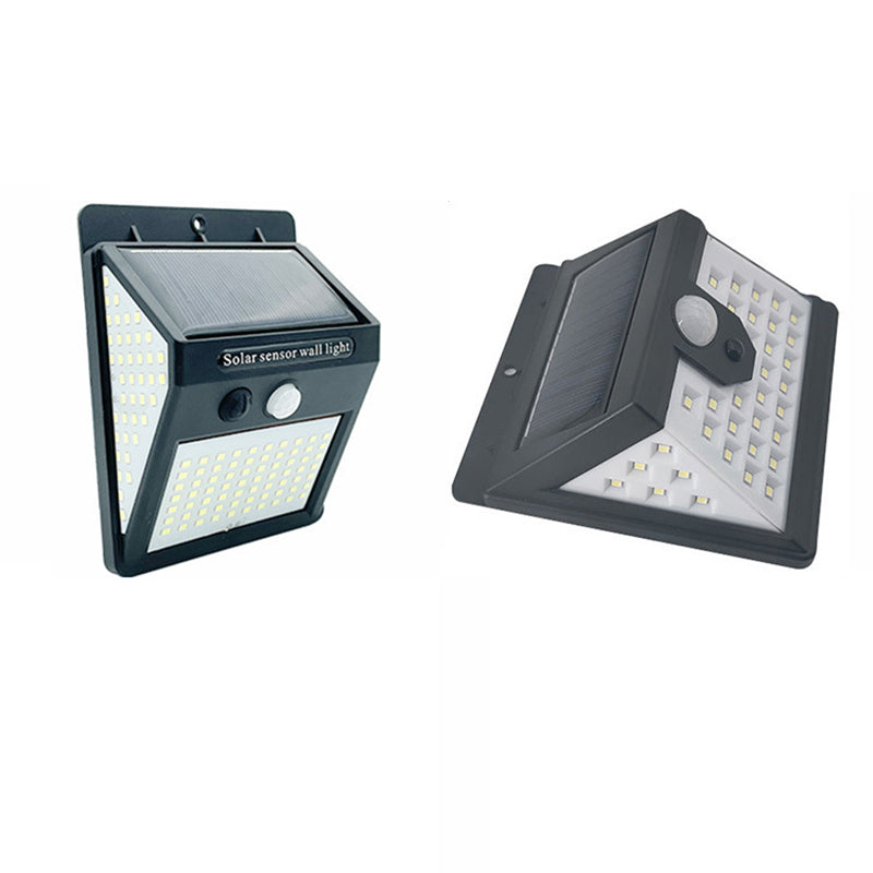 Modern Simplicity Solar Waterproof Motion Sensor ABS Rectangular LED Wall Sconce Lamp For Outdoor Patio | Kalsten