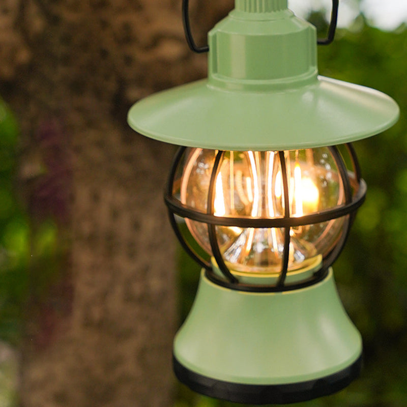 Contemporary Retro Waterproof Rechargeable/Battery ABS PS PP Steel Lantern Hanging LED Table Lamp Outdoor Light For Garden | Kalsten