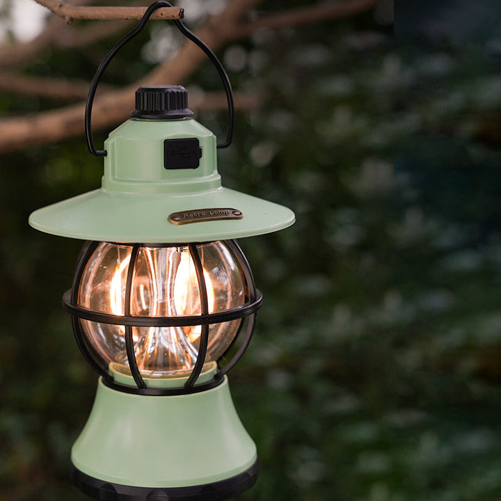 Contemporary Retro Waterproof Rechargeable/Battery ABS PS PP Steel Lantern Hanging LED Table Lamp Outdoor Light For Garden | Kalsten