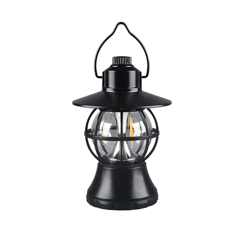 Contemporary Retro Waterproof Rechargeable/Battery ABS PS PP Steel Lantern Hanging LED Table Lamp Outdoor Light For Garden | Kalsten