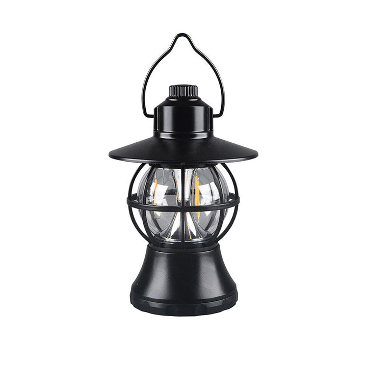 Contemporary Retro Waterproof Rechargeable/Battery ABS PS PP Steel Lantern Hanging LED Table Lamp Outdoor Light For Garden | Kalsten