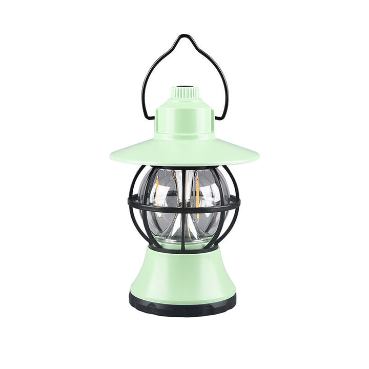 Contemporary Retro Waterproof Rechargeable/Battery ABS PS PP Steel Lantern Hanging LED Table Lamp Outdoor Light For Garden | Kalsten
