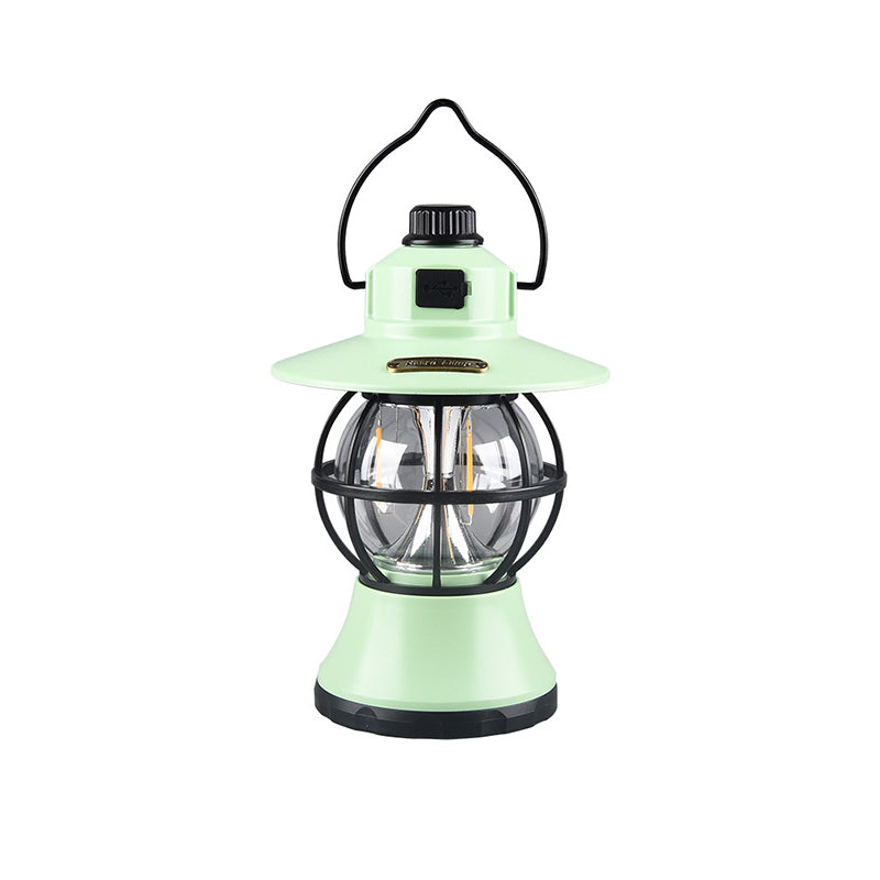 Contemporary Retro Waterproof Rechargeable/Battery ABS PS PP Steel Lantern Hanging LED Table Lamp Outdoor Light For Garden | Kalsten