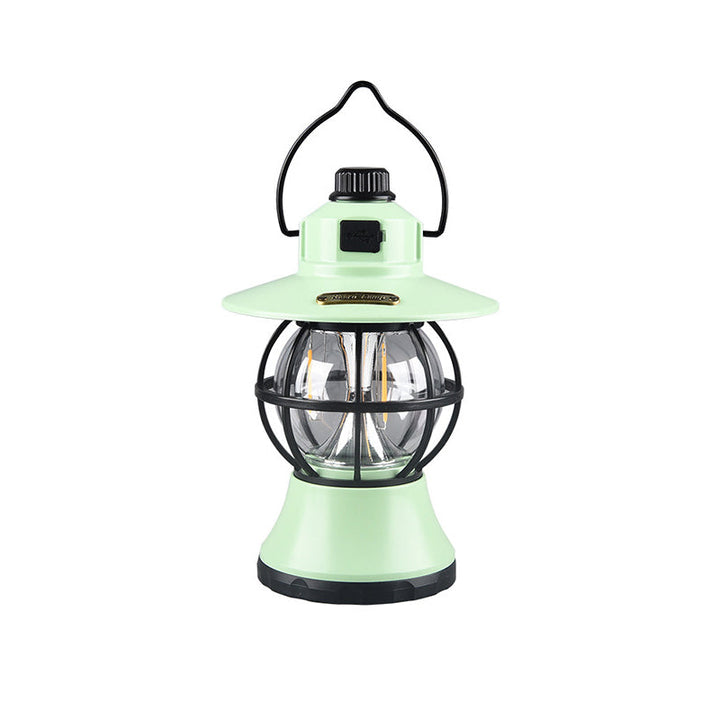 Contemporary Retro Waterproof Rechargeable/Battery ABS PS PP Steel Lantern Hanging LED Table Lamp Outdoor Light For Garden | Kalsten