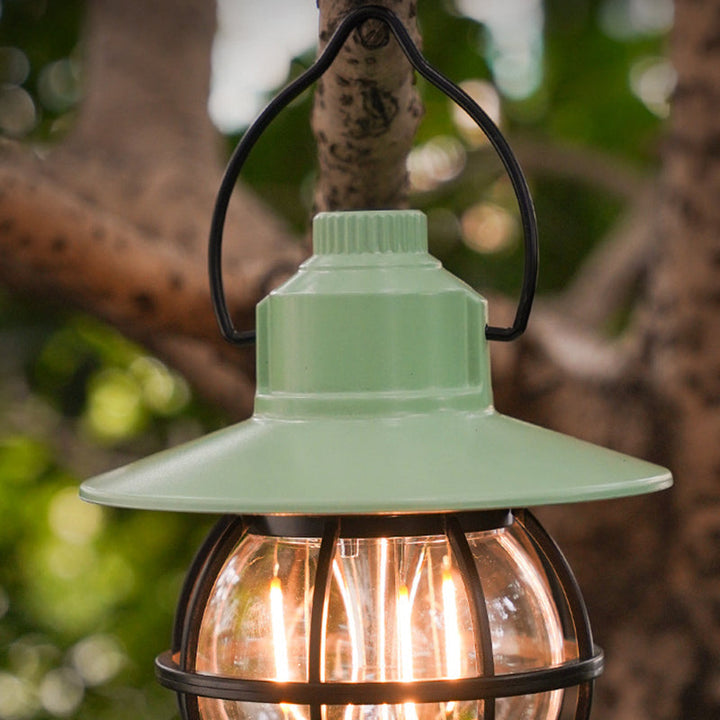 Contemporary Retro Waterproof Rechargeable/Battery ABS PS PP Steel Lantern Hanging LED Table Lamp Outdoor Light For Garden | Kalsten