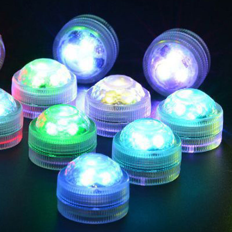 BowLift | Modern Simplicity waterproof Battery PS round underwater LED landscape lighting outdoor light for outdoor patio