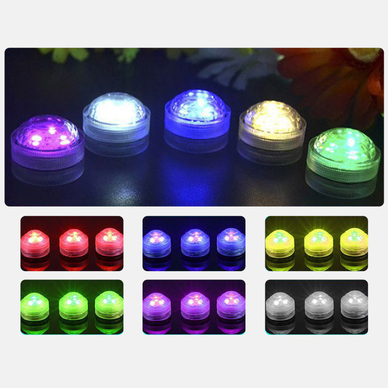 BowLift | Modern Simplicity waterproof Battery PS round underwater LED landscape lighting outdoor light for outdoor patio