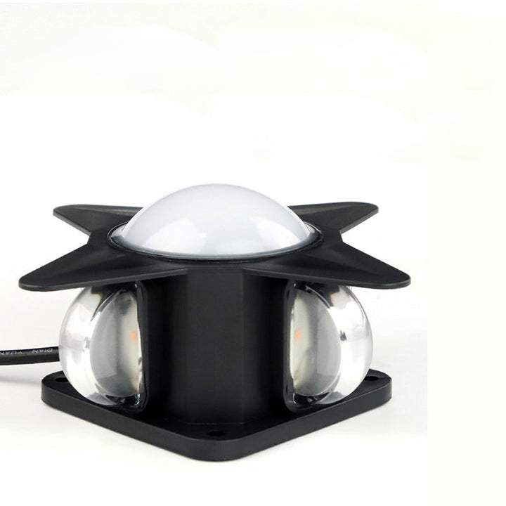 Contemporary Creative Waterproof Aluminum Acrylic PC Cross Star LED Wall Sconce Lamp For Outdoor Patio | Kalsten
