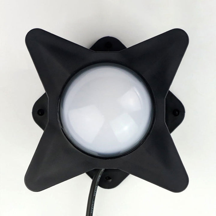 Contemporary Creative Waterproof Aluminum Acrylic PC Cross Star LED Wall Sconce Lamp For Outdoor Patio | Kalsten