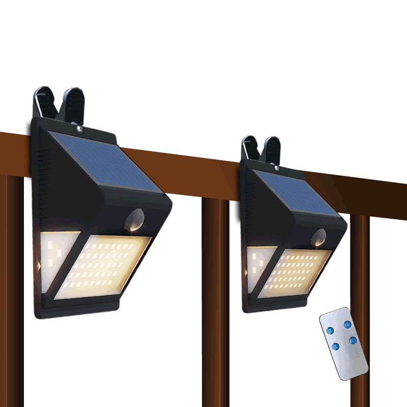 Modern Simplicity Solar Waterproof Triangle ABS PC Human Sensor LED Wall Sconce Lamp Outdoor Light For Outdoor Patio | Kalsten