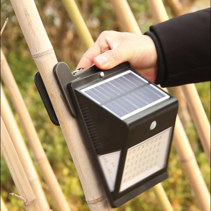 Modern Simplicity Solar Waterproof Triangle ABS PC Human Sensor LED Wall Sconce Lamp Outdoor Light For Outdoor Patio | Kalsten