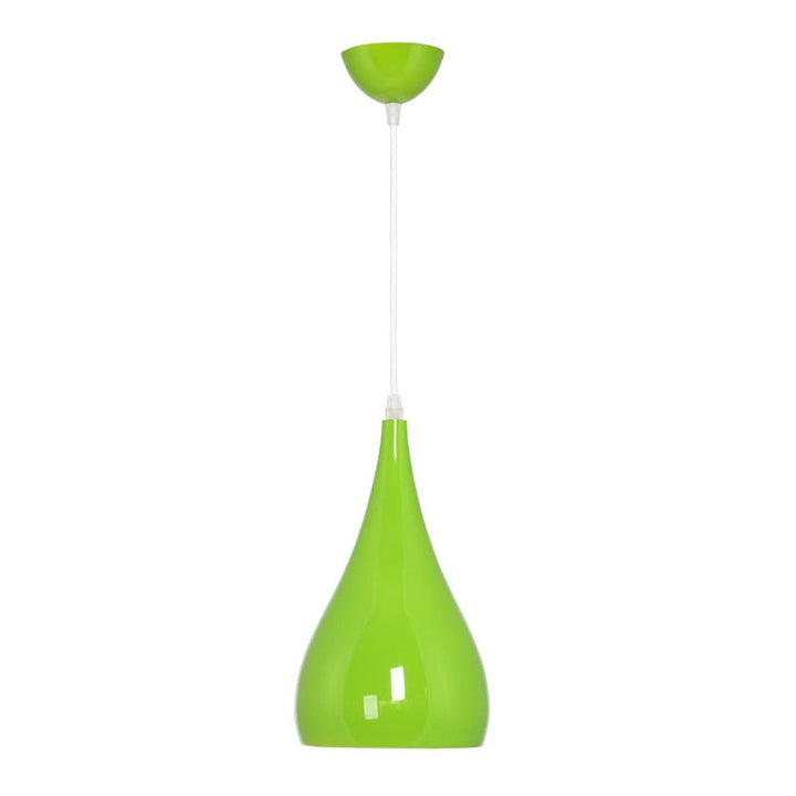 Kalsten | Nordic Iron Wood Aluminum Pumpkin Water Drop 1-Light Pendant Light for Dining Room