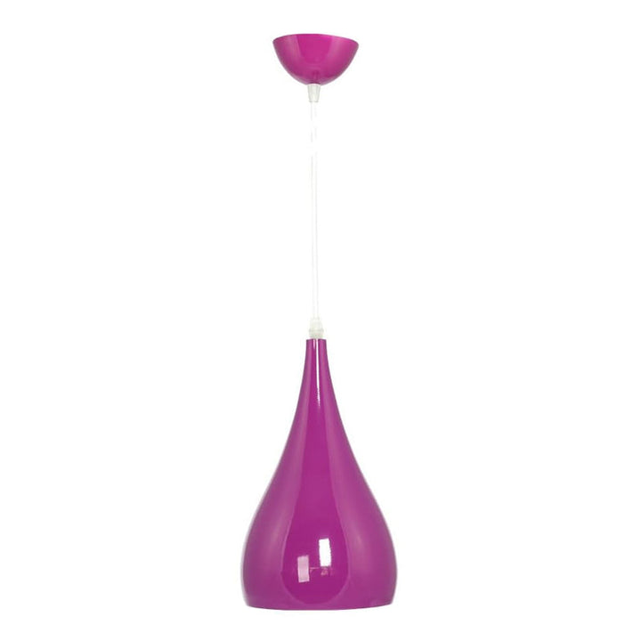 Kalsten | Nordic Iron Wood Aluminum Pumpkin Water Drop 1-Light Pendant Light for Dining Room