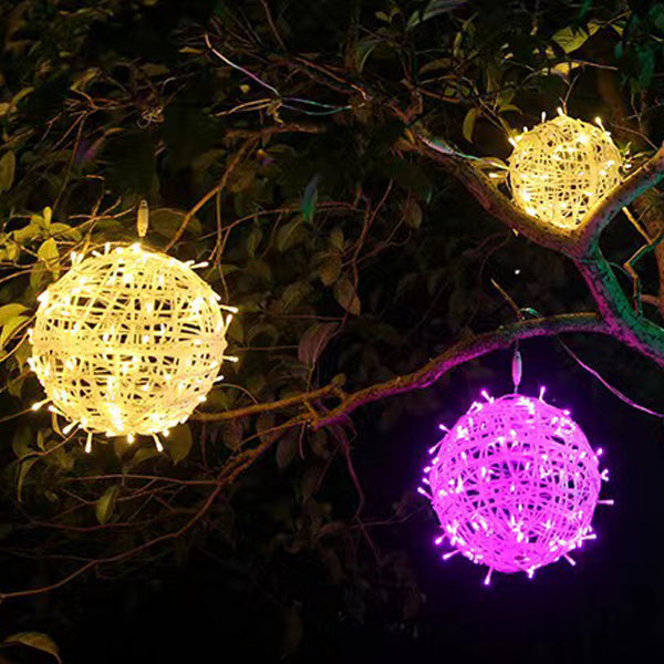 Modern Art Deco Waterproof PVC Hanging Ball Decoration LED Outdoor Pendant Light Outdoor Light For Garden | Kalsten