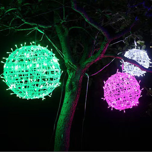 Modern Art Deco Waterproof PVC Hanging Ball Decoration LED Outdoor Pendant Light Outdoor Light For Garden | Kalsten