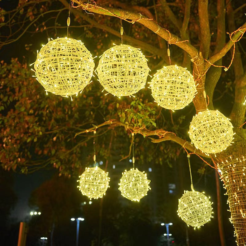 Modern Art Deco Waterproof PVC Hanging Ball Decoration LED Outdoor Pendant Light Outdoor Light For Garden | Kalsten