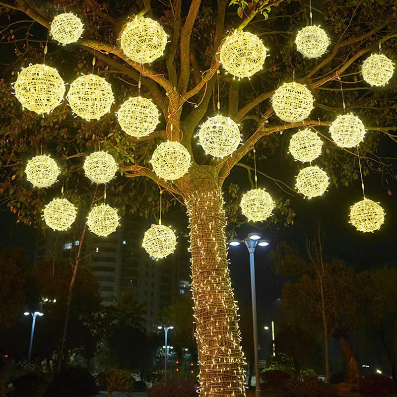 Modern Art Deco Waterproof PVC Hanging Ball Decoration LED Outdoor Pendant Light Outdoor Light For Garden | Kalsten