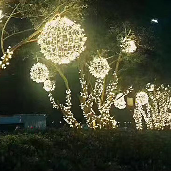 Modern Art Deco Waterproof PVC Hanging Ball Decoration LED Outdoor Pendant Light Outdoor Light For Garden | Kalsten