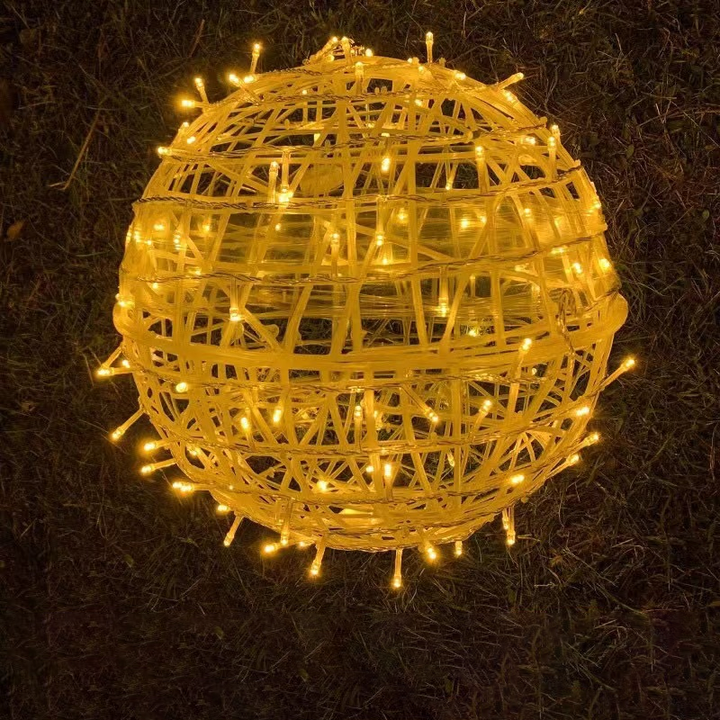 Modern Art Deco Waterproof PVC Hanging Ball Decoration LED Outdoor Pendant Light Outdoor Light For Garden | Kalsten