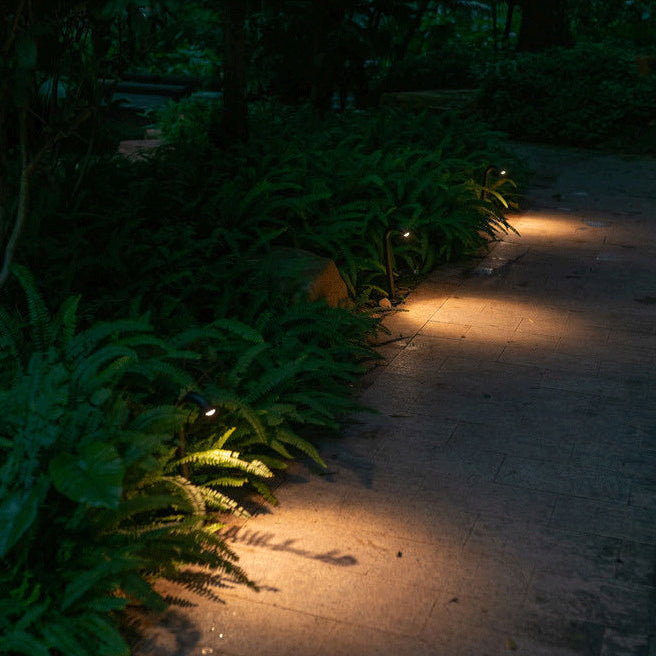 Contemporary Industrial Waterproof Aluminum Reinforced Glass Bent Tube LED Outdoor Light Landscape Lighting For Garden | Kalsten