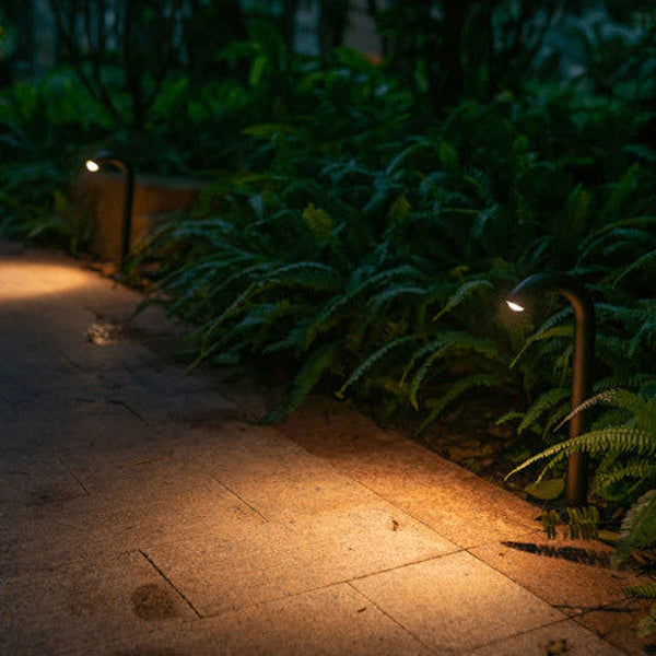 Contemporary Industrial Waterproof Aluminum Reinforced Glass Bent Tube LED Outdoor Light Landscape Lighting For Garden | Kalsten