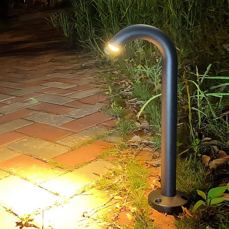 Contemporary Industrial Waterproof Aluminum Reinforced Glass Bent Tube LED Outdoor Light Landscape Lighting For Garden | Kalsten