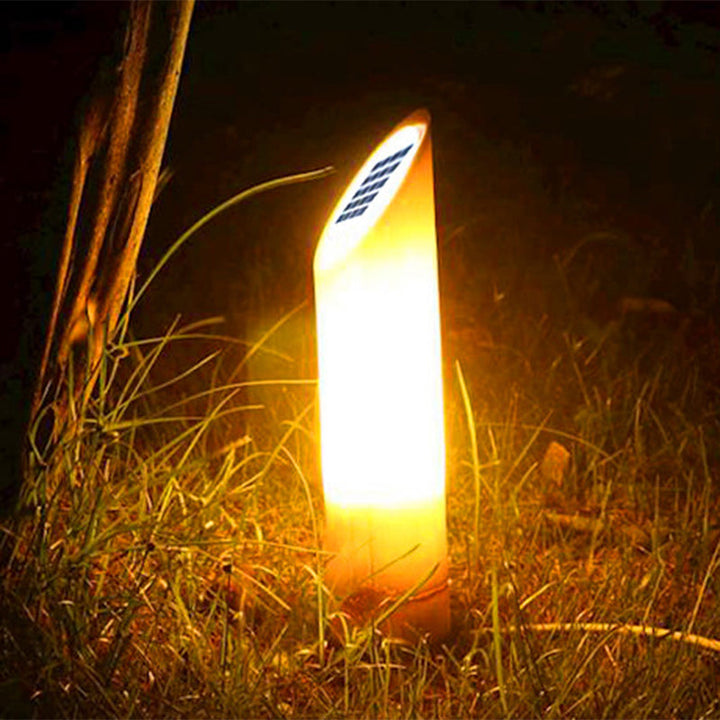 Contemporary Creative Waterproof Solar Resin Bamboo LED Landscape Lighting Outdoor Light For Garden | Kalsten