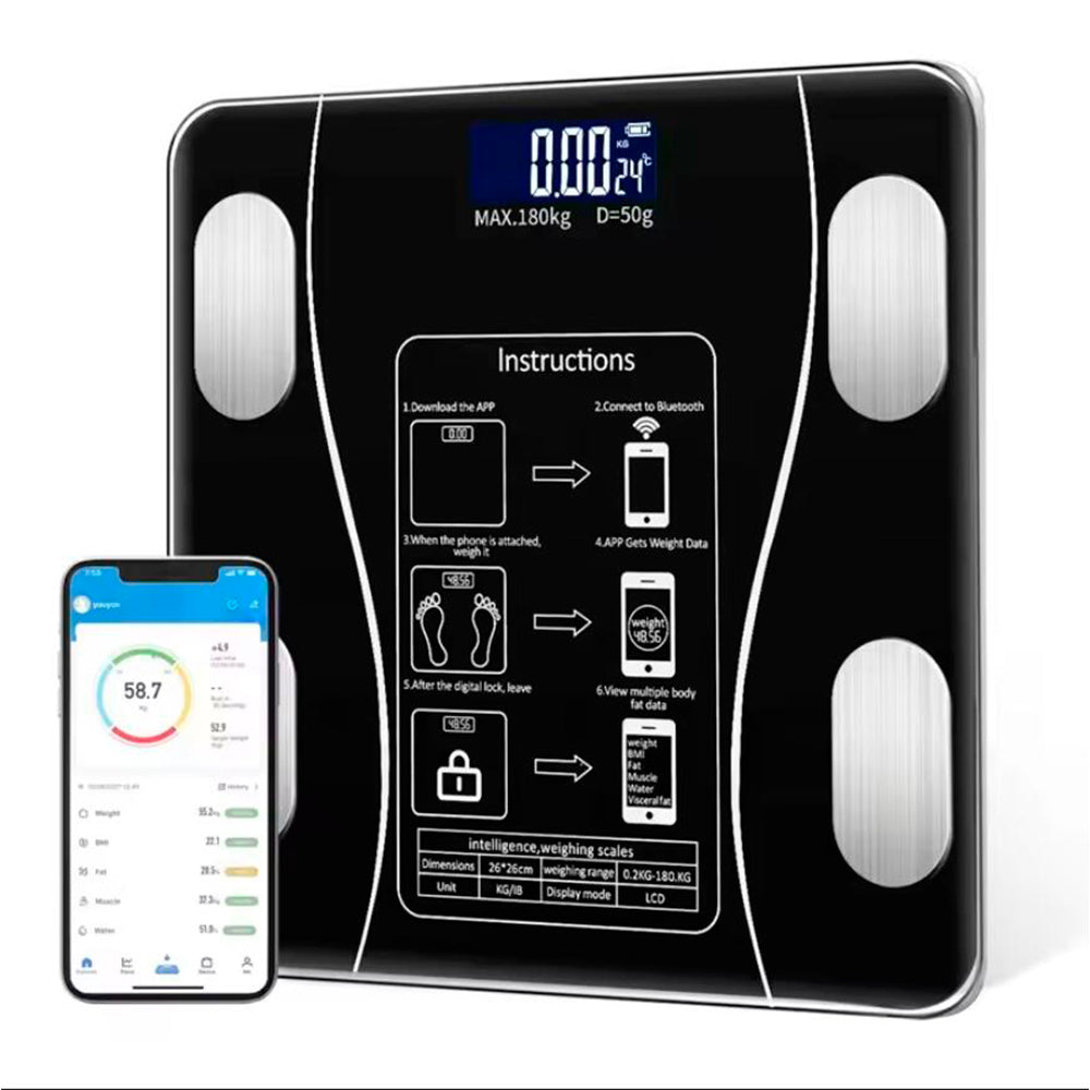 Body Scale (180 kg) Pro - BMI Function & Bluetooth | Kalsten