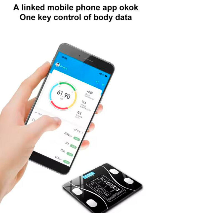 Body Scale (180 kg) Pro - BMI Function & Bluetooth | Kalsten