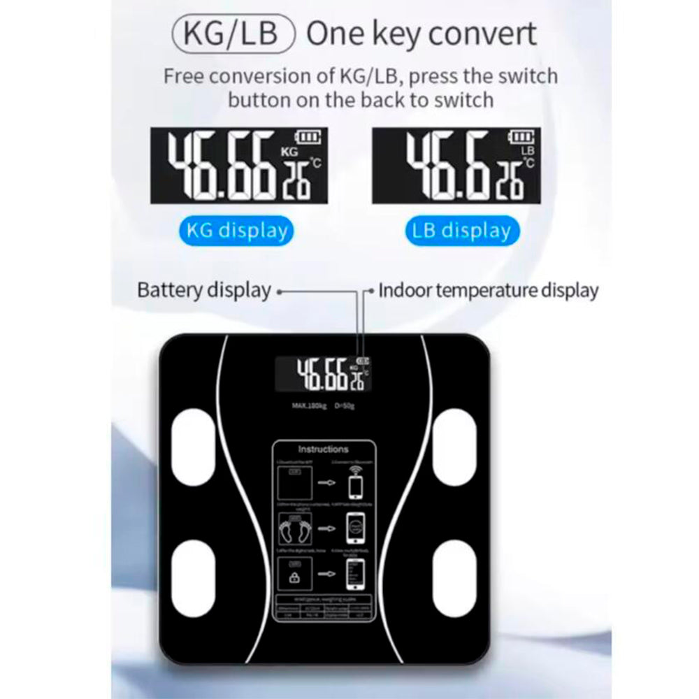 Body Scale (180 kg) Pro - BMI Function & Bluetooth | Kalsten
