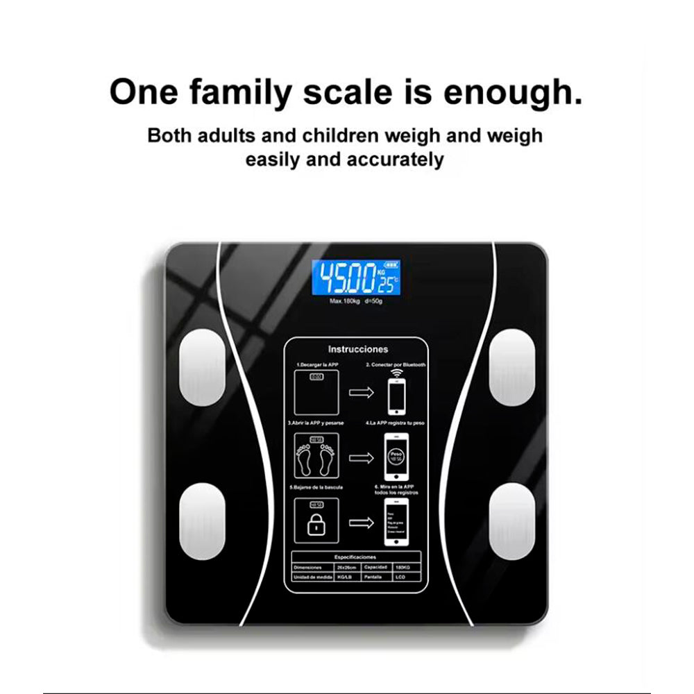 Body Scale (180 kg) Pro - BMI Function & Bluetooth | Kalsten