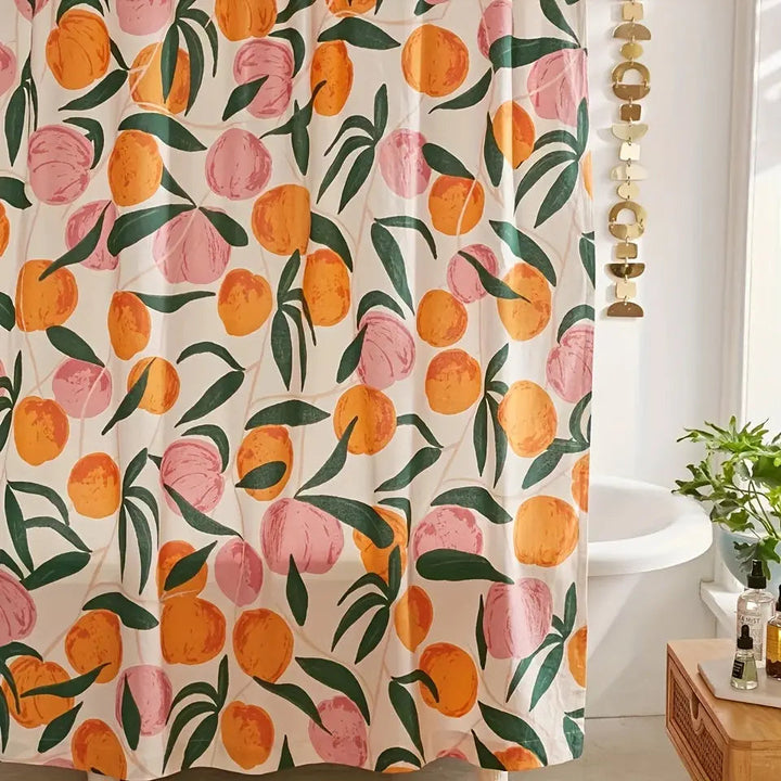 Elegant Flower Shower Curtain – Fresh Bathroom Make-over Kalsten