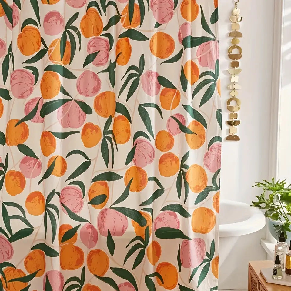 Elegant Flower Shower Curtain – Fresh Bathroom Make-over Kalsten