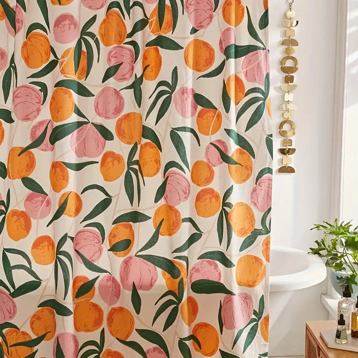 Elegant Flower Shower Curtain – Fresh Bathroom Make-over Kalsten