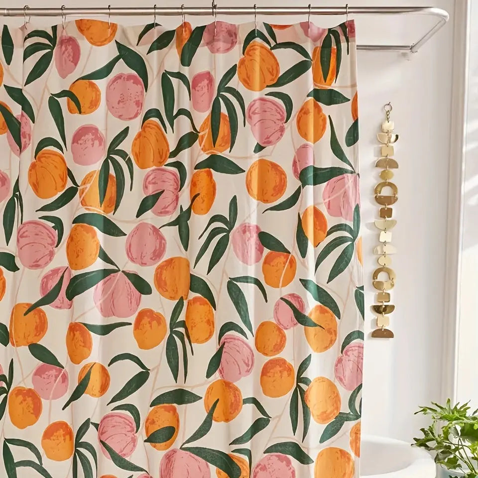 Elegant Flower Shower Curtain – Fresh Bathroom Make-over Kalsten