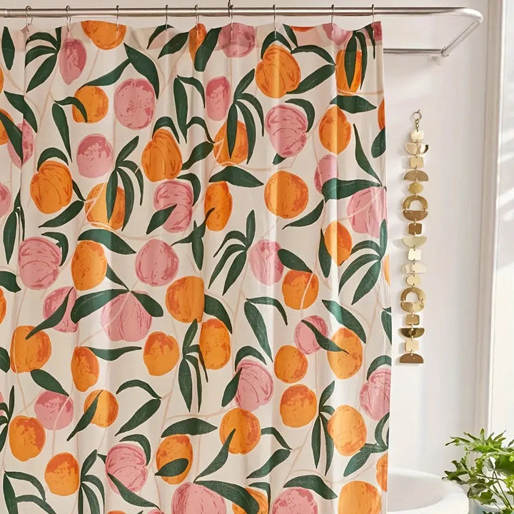 Elegant Flower Shower Curtain – Fresh Bathroom Make-over Kalsten