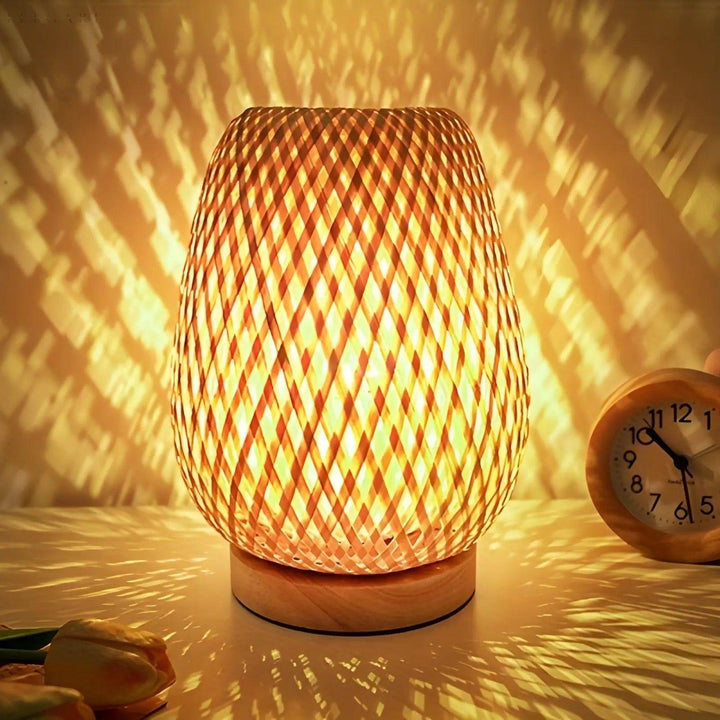 Aura Lamp - Bamboo USB-powered Table Lamp for the Bedroom | Kalsten
