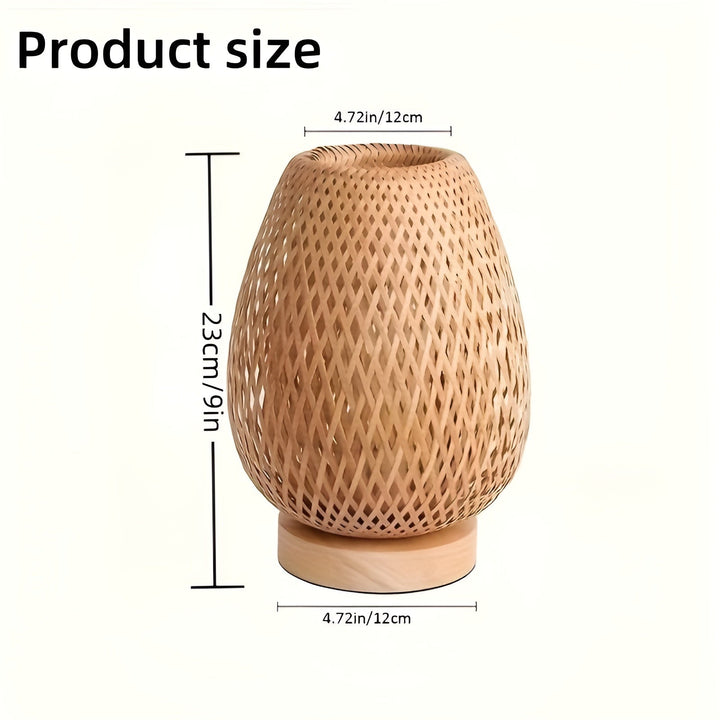 Bamboo Table Lamp with USB Power Supply – Sustainable and Energy-Saving Design | Kalsten