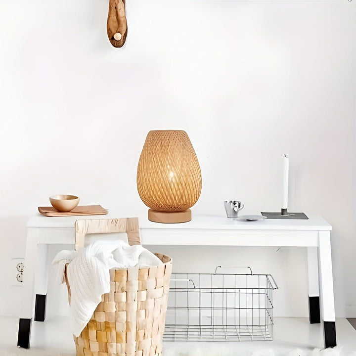 Aura Lamp - Bamboo USB-powered Table Lamp for the Bedroom | Kalsten