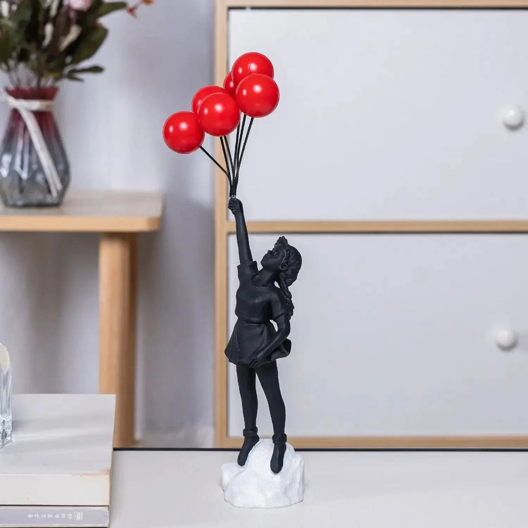 Kalsten | Banksy flying Balloon Girl Statue