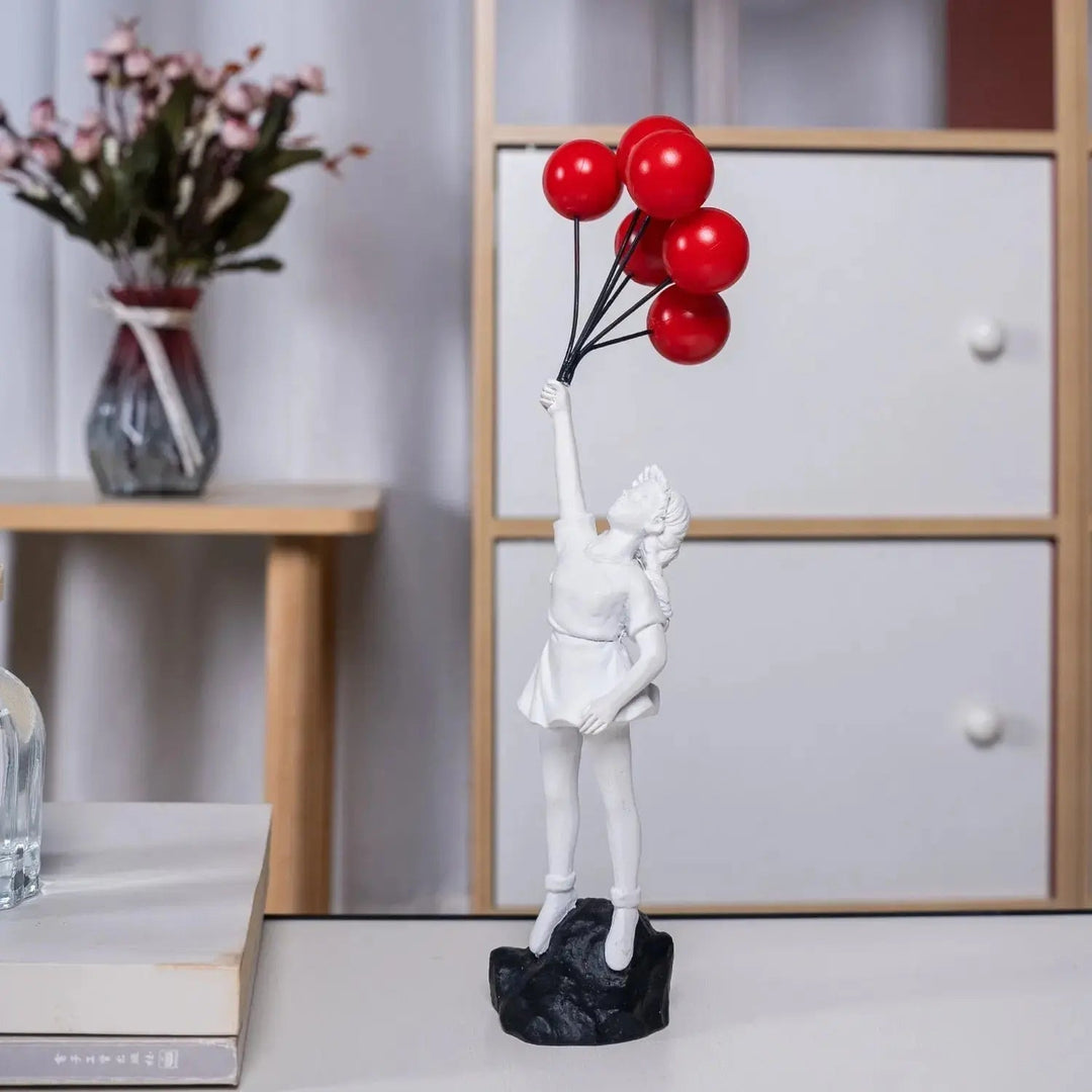 Kalsten | Banksy flying Balloon Girl Statue