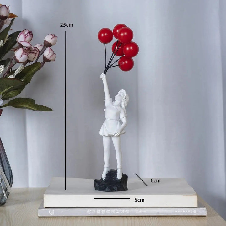Kalsten | Banksy flying Balloon Girl Statue