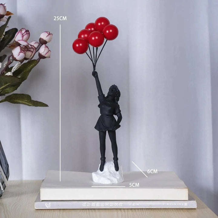 Kalsten | Banksy flying Balloon Girl Statue