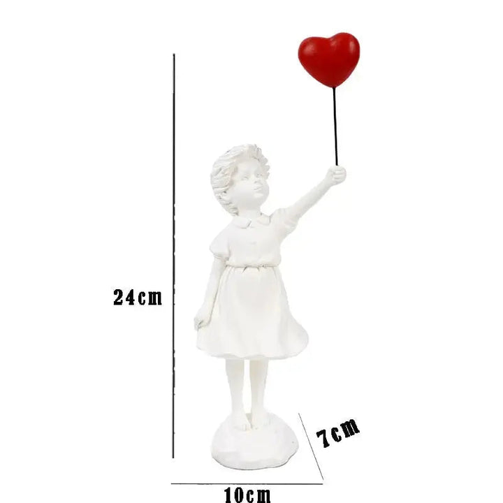 Kalsten | Banksy flying Balloon Girl Statue